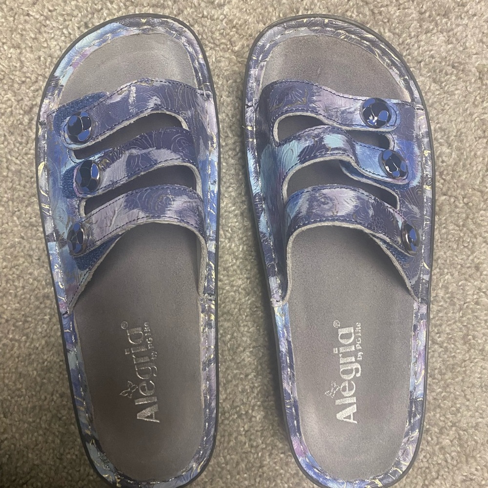 Alegria Multicolor Slide Sandals